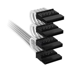 Corsair Premium Individually Sleeved bílá / SATA napájecí kabel / 4x konektor / 405/520/635/750 mm