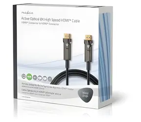 Nedis Ultra High Speed HDMI AOC 20 m černá / Kabel HDMI / 8K 60 Hz / 48 Gbps / Ethernet