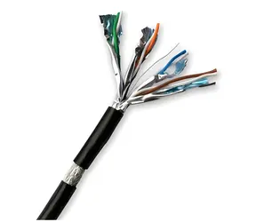 DATACOM S/FTP drát CAT7 / Síťový kabel / PE / Fca / 100m / černý / OUTDOOR