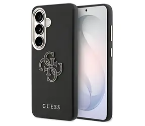 Guess PU 4G Resin Samsung Galaxy S26+ černá / Zadní kryt / kovové logo