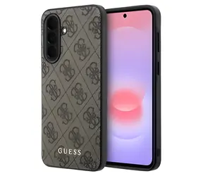 Guess PU 4G Metal Logo pro Samsung Galaxy A37 hnědá / Zadní kryt / PU koženka / 4G monogram / kovové logo