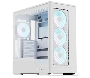 Aerocool D520A bílá / Skříň / Midi Tower / ATX / tvrzené sklo / RGB
