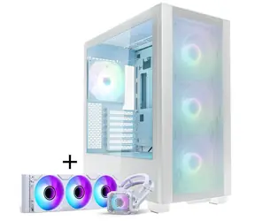 PHANTEKS XT Pro Ultra bílá / Skříň PC Mid-Tower / Tempered Glass / D-RGB / Bundle s Glacier One 360M25 Gen2 360mm