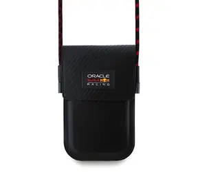Red Bull PU Carbon černá / Taška na telefon / slot na karty / 130×175 mm