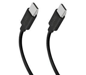 SBS USB-C - USB-C černá / Kabel / 100 W / Power Delivery / opletený / 1,5 m