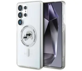 Karl Lagerfeld IML K&CH Heads Transparent / Zadní kryt / MagSafe / Samsung Galaxy S25 Ultra