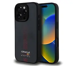 Red Bull Carbon Powerbar pro iPhone 16 Pro černá / Zadní kryt / MagSafe