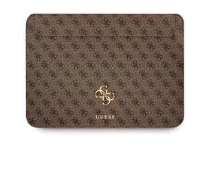 Guess PU 4G Metal Logo hnědá / Sleeve / MacBook 13"