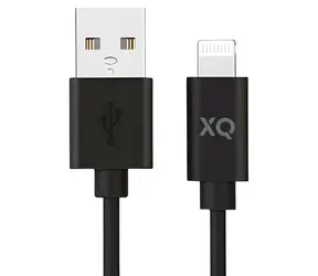 XQISIT černá / Datový kabel USB-A - Lightning / MFI certifikace / 1 m