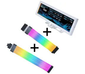 Lian Li Strimer Wireless Visual Upgrade Kit bílá / Sada RGB kabelů / 24-pin ATX + 12V-2x6 GPU / s ovladačem