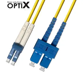 OPTIX LC/UPC-SC/UPC G657A 50m / Optický patch cord / jednovidový / 09/125 / simplex