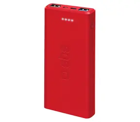 SBS PowerBank 10 000 mAh červená / Powerbanka / 10 W / USB-C, 2x USB-A / Intelligent Charge