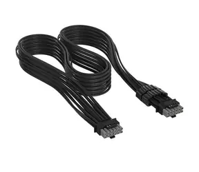 Corsair Premium Sleeved černá / Napájecí kabel / 12V-2x6 na 12V-2x6 / Universal / textilní opletení