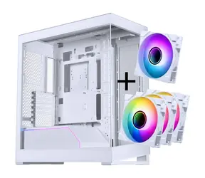 PHANTEKS NV5 MK2 Kit bílá / Skříň / E-ATX / Tempered Glass / D-RGB / 3× M25 Gen2 Reverse Blade + 1× ventilátor 120 mm