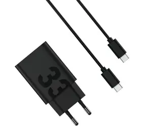 Motorola TurboPower 33W černá / Nabíječka do sítě / USB-A / Quick Charge / 6.5 A / 1m kabel USB-A - USB-C