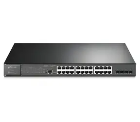 TP-Link JetStream / Spravovatelný switch / 28 portů Gigabit / L2+ / 24x PoE+ / 4x combo Gigabit SFP