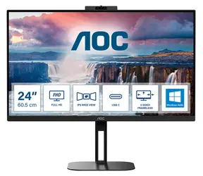 23,8" AOC 24V5CW černá / Monitor / IPS / Full HD / 75 Hz / Repro 10 W / HDMI / DP
