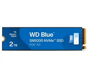 WD Blue SN5000 2TB / SSD / M.2 2280 / PCIe Gen4 / čtení: 5150MBps / zápis: 4850MBps