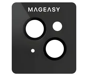 SwitchEasy LenzGuard černá / Ochranné sklo čoček fotoaparátu / Safír / Apple iPhone 15/15 Plus