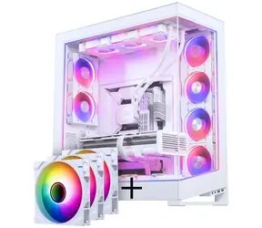 PHANTEKS NV Series NV7 bílá + M25 Gen2 D-RGB 3×140 mm + DRGB Kit / Full tower skříň / E-ATX / průhledná bočnice
