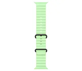 Apple Watch 49mm neonová zelená Oceánský řemínek / provedení z černého titanu