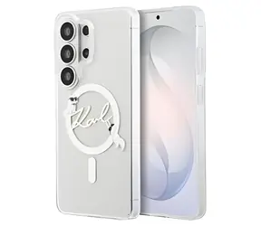 Karl Lagerfeld IML Choupette Karl Script transparentní / Zadní kryt / Samsung Galaxy S26 Ultra / Magnetický