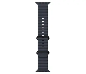 Apple Watch 49mm námořnická modrá, černý titanový povrch / Oceánský řemínek