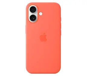 Apple Silikonový kryt s MagSafe pro iPhone 16 mandarinková / Kryt