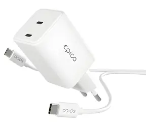 Epico UltraBoost EA45 GaN bílá / Síťový adaptér / 45W / kabel 1.2m USB-C na USB-C