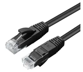MicroConnect CAT5e U/UTP 1,5m černá / Síťový kabel / RJ-45 / PVC plášť