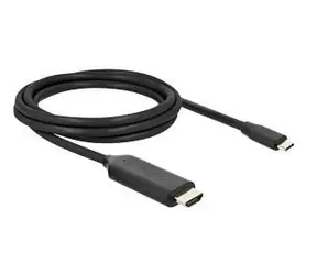 DeLock USB-C (M) na HDMI (M) černá / Kabel / 2m / DP Alt Mód / 4K 144Hz / 8K 60Hz