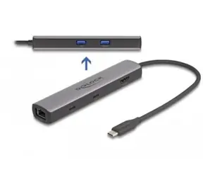 Delock Dokovací stanice / USB-C 3.2 Gen 2 / Thunderbolt 3 / Thunderbolt 4 / HDMI / 2.5GbE