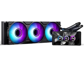 PHANTEKS Glacier One 360M25 LCD černá / AiO vodní chlazení / 360 mm / 6" LCD displej