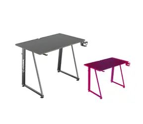 ULTRADESK ENTER V2 černá / Herní stůl / 100 x 60 x 75 cm / držák sluchátek&nápojů