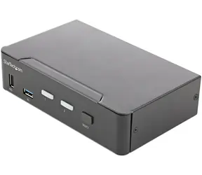 StarTech 2-portový HDMI KVM switch / KVM přepínač / 4K 60Hz HDR / HDMI 2.0 / 2x USB 3.0 Hub