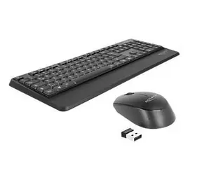 Delock DE černá / Set bezdrátové klávesnice a myši / DE layout / 2.4 GHz