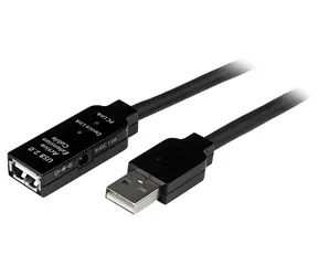 StarTech Aktivní prodlužovací kabel USB 2.0 černá / Kabel USB / A-M - A-F / 10 m