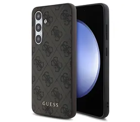 Guess 4G Zadní kryt pro Samsung Galaxy S24 FE hnědý / Kryt