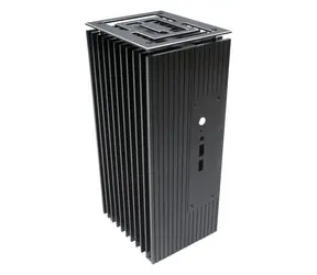 Akasa Turing Fanless UCFF černá / UCFF 4"*4" / hliník / OEM / bez ventilátoru