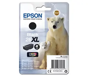 Epson 26XL černá / Inkoustová cartridge / originální / XL / 12,2 ml / pro Expression Premium XP-510, 520, 600, 605, 610