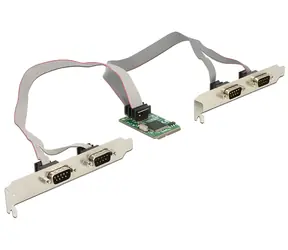 Delock / Adaptér / Mini PCIe / 4x Sériový RS-232