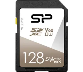 Silicon Power Superior Pro SDXC 128GB / Paměťová karta / UHS-II U3 V60 / 280/170 MB/s / Class 10
