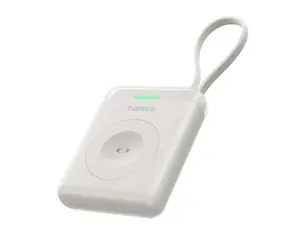 Baseus EnerFill FW11 bílá / Powerbanka / Apple Watch / 5W / vestavěný kabel