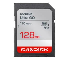 SanDisk Ultra GO 128GB / Paměťová karta / SDXC / UHS-I U3 / V10 / čtení až 190 MB/s