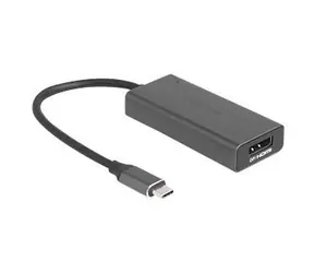 DeLock šedá / Kabel adaptéru / USB-C (M) - HDMI + DisplayPort (F) combo / 15 cm / 8K 120Hz