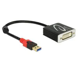 DeLock USB 3.0 na DVI černá / Adaptér