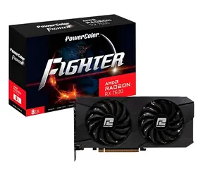 PowerColor Radeon RX 7600 Fighter 8GB / Grafická karta / 2655 MHz / 8GB GDDR6 / 128-bit / 3x DP + 1x HDMI / 600W