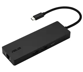 ASUS DC210 černá / Dokovací stanice / 8v1 USB-C / HDMI 2.1 / RJ45 / USB PD 100W
