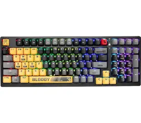 A4tech BLOODY S98 Sports Lime / Herní klávesnice / mechanická / drátová / BLMS Red Plus / RGB
