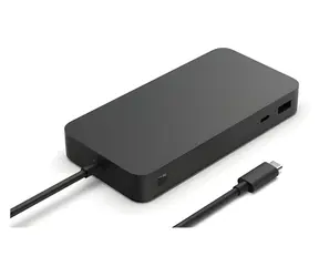 Microsoft Surface Thunderbolt 4 Dock 165W černá / Dokovací stanice / 3x USB-A / 3x USB-C / 1x RJ-45 / 3.5mm Jack